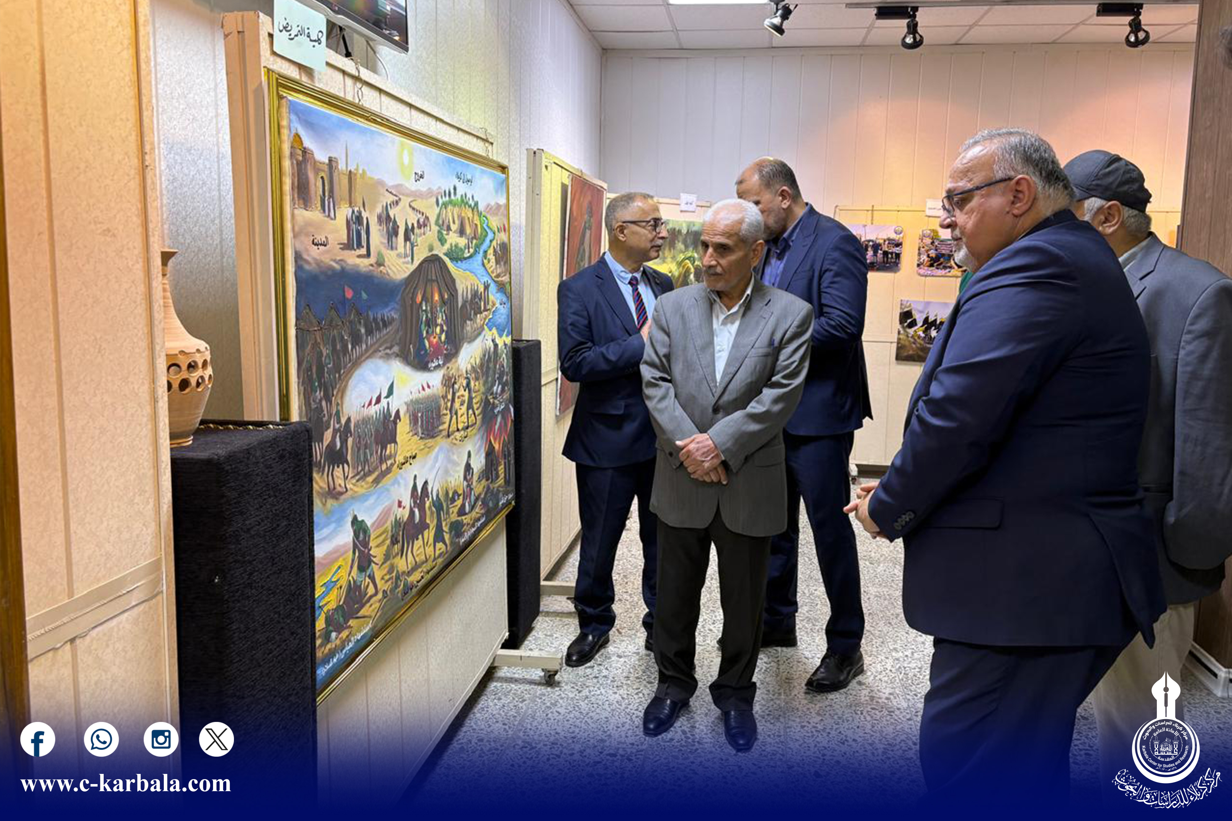 جامعة بغداد تحتضن معرضًا تمهيديًا للمؤتمر العلمي الدولي العاشر لزيارة الأربعين بالتعاون مع مركز كربلاء للدراسات والبحوث